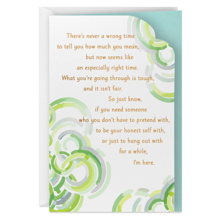 hallmark You Can Always Count on Me Encouragement Card