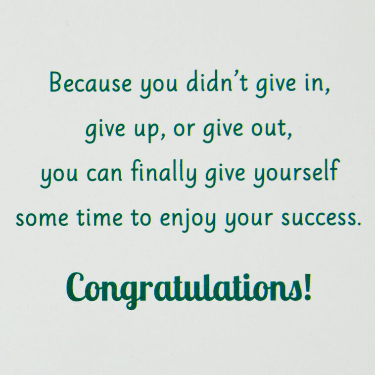 Hallmark You Deserve All The Praise Congratulations Card