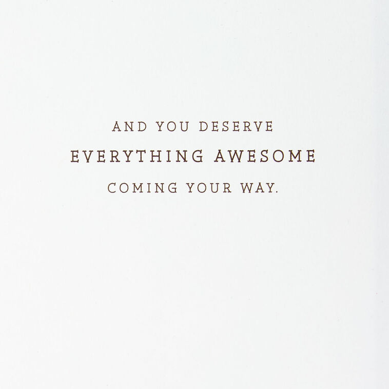 Hallmark You Deserve Everything Awesome Encouragement Card