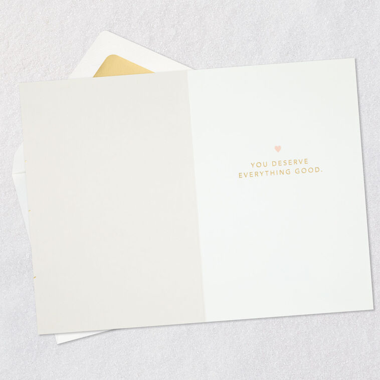 Hallmark You Deserve Everything Good Romantic Birthday Card