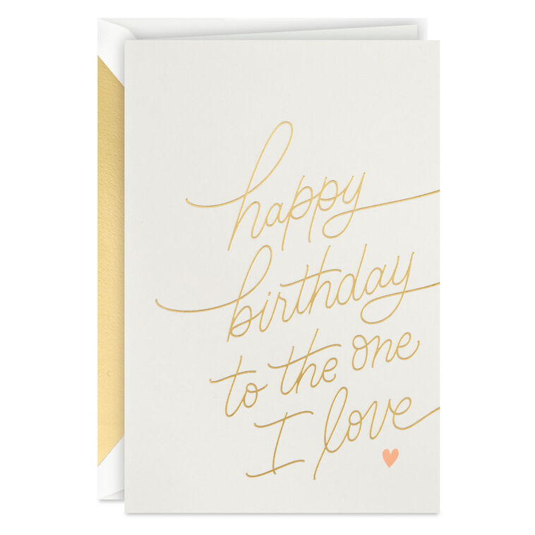 hallmark You Deserve Everything Good Romantic Birthday Card