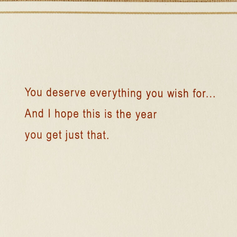 Hallmark You Deserve Everything You Wish For Birthday Card For Brother From Sister