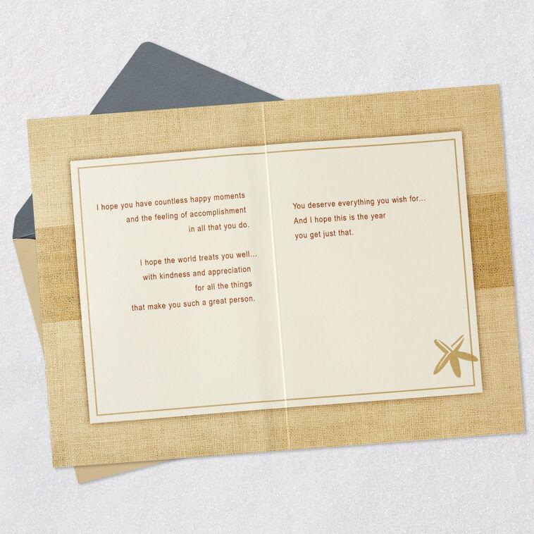 Hallmark You Deserve Everything You Wish For Birthday Card For Brother From Sister