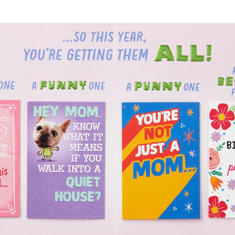 Hallmark You Deserve More Than Just One Card Funny Birthday Card For Mom