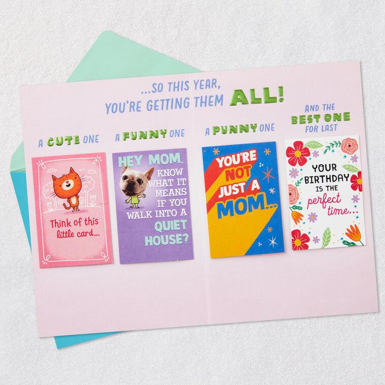 Hallmark You Deserve More Than Just One Card Funny Birthday Card For Mom