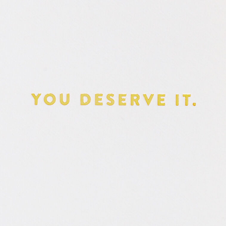 Hallmark You Deserve The Happiest Day Birthday Card