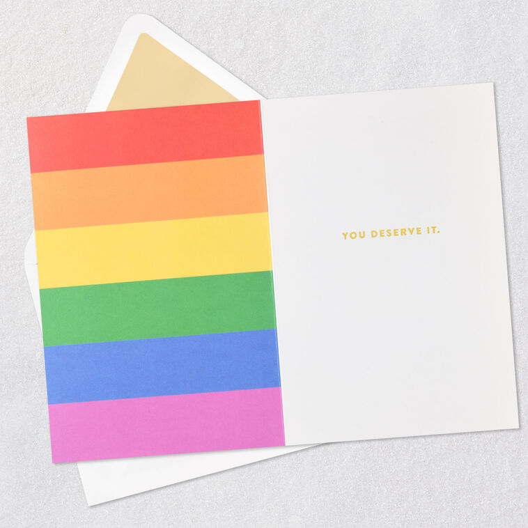 Hallmark You Deserve The Happiest Day Birthday Card