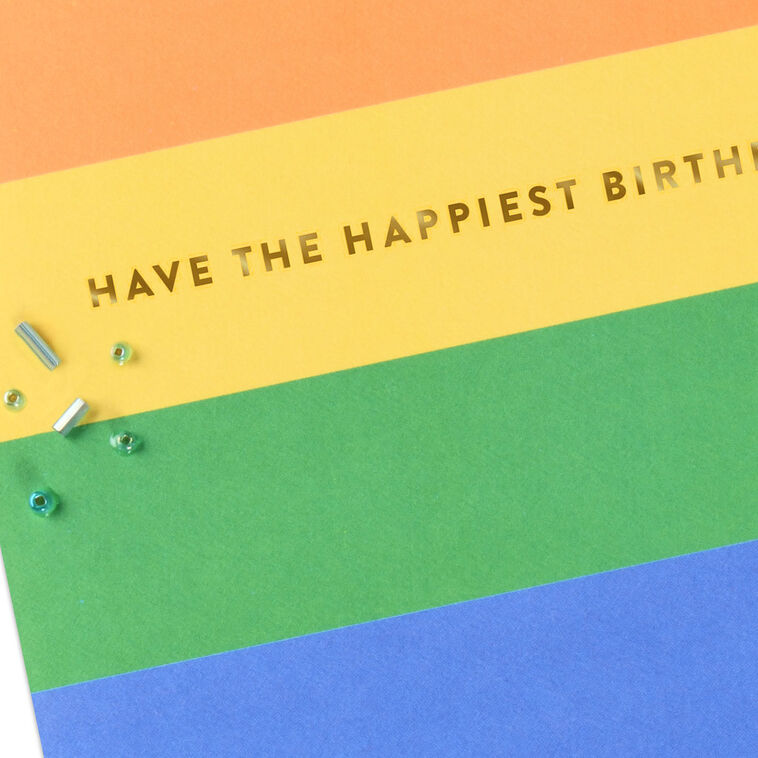 Hallmark You Deserve The Happiest Day Birthday Card