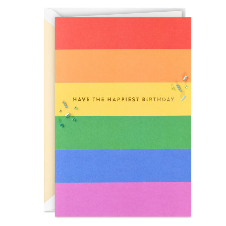 hallmark You Deserve the Happiest Day Birthday Card