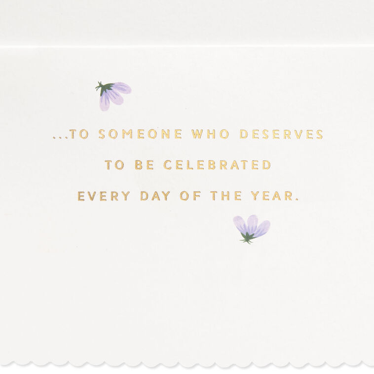 Hallmark You Deserve To Be Celebrated Every Day Birthday Card