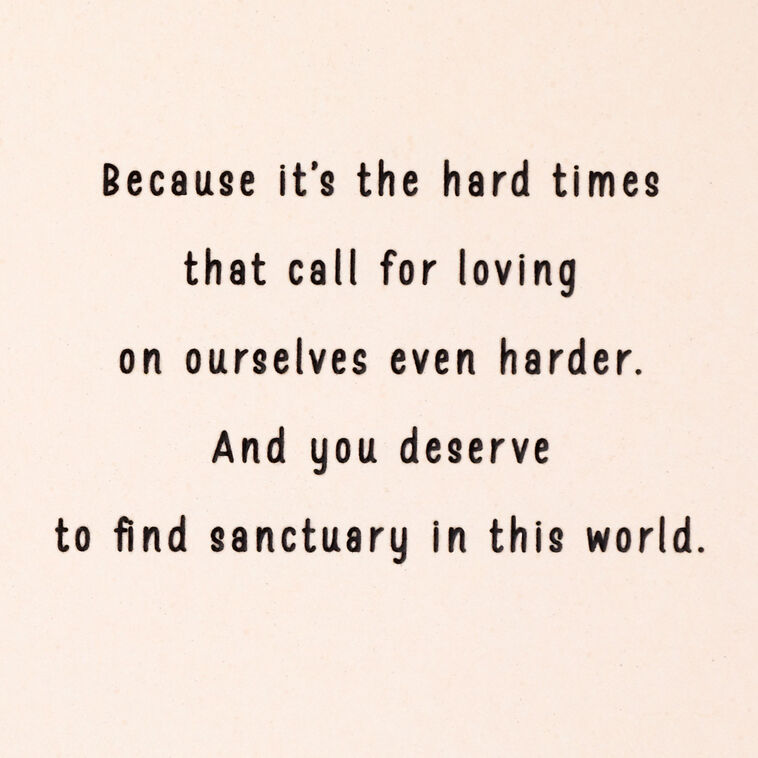 Hallmark You Deserve To Find Sanctuary Encouragement Card