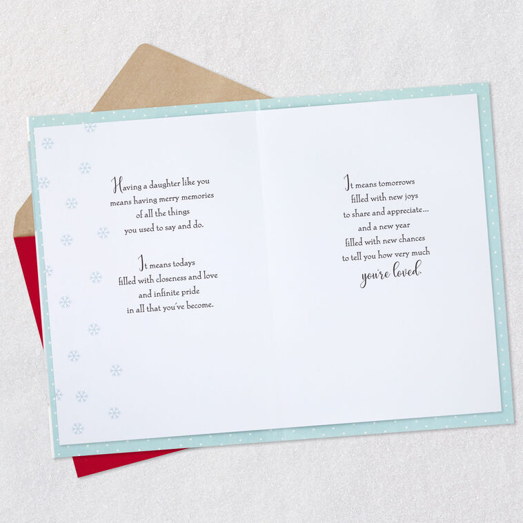 Hallmark You Fill Christmas With Love Christmas Card For Daughter