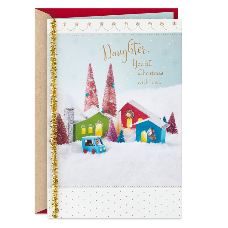 hallmark You Fill Christmas With Love Christmas Card for Daughter