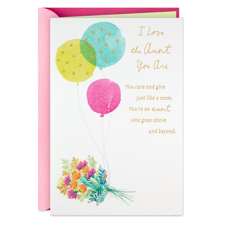 hallmark You Go Above and Beyond Birthday Card for Aunt