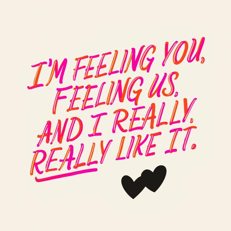 Hallmark You Got Me Catching Feelings Romantic Card