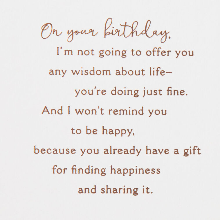 Hallmark You Have A Gift For Sharing Happiness Birthday Card For Daughter