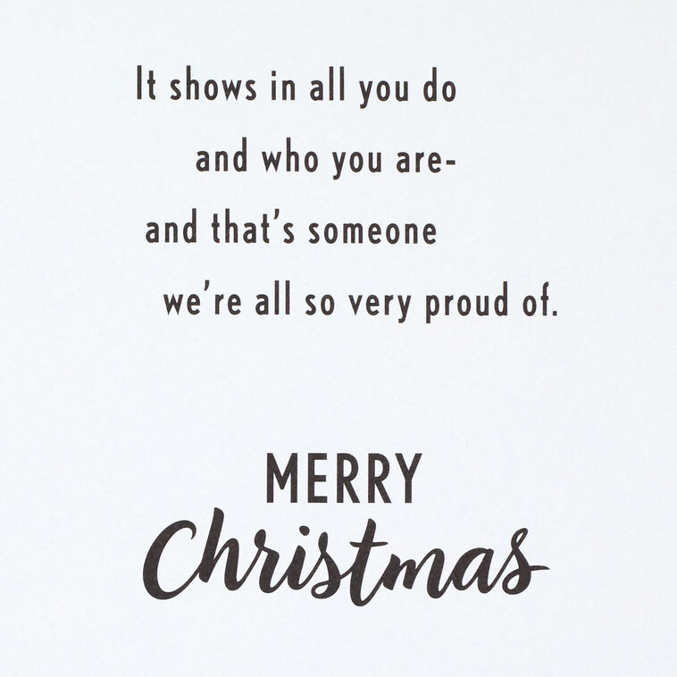 Hallmark You Know What Matters Christmas Card For Grandson