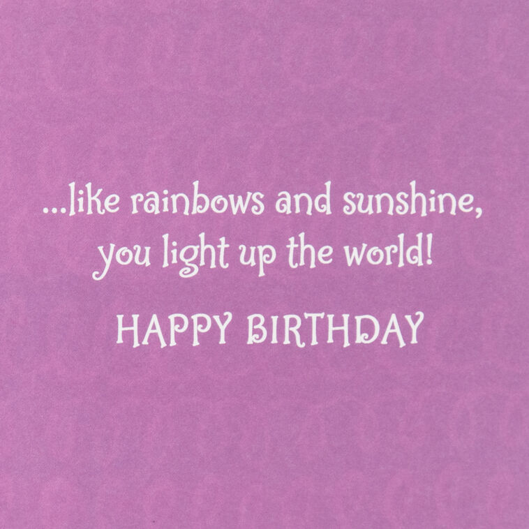 Hallmark You Light Up The World Birthday Card For Girl