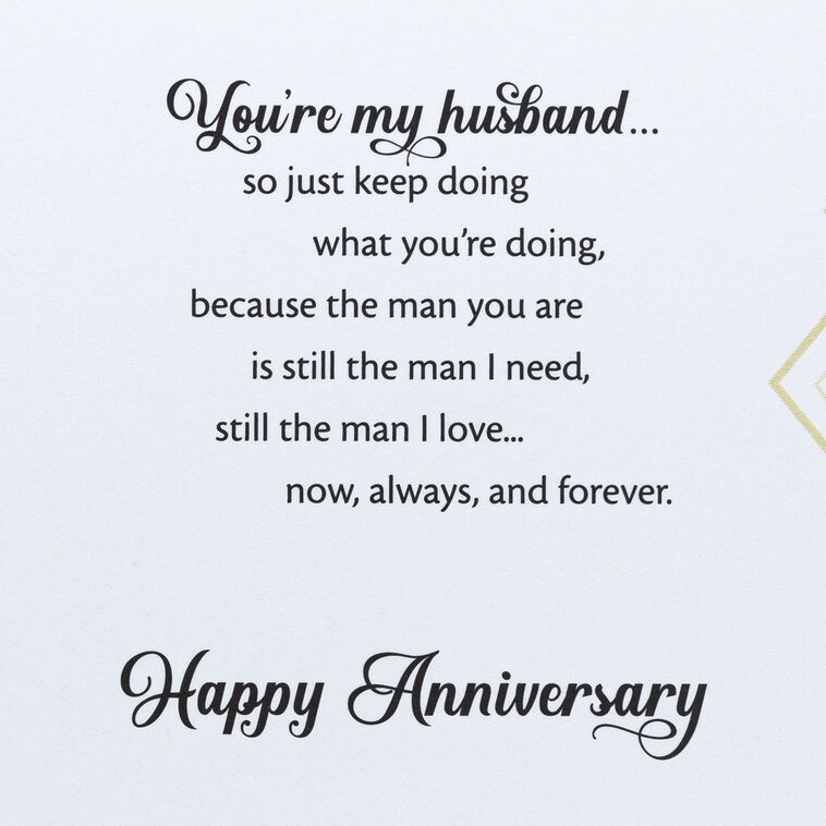 Hallmark You'll Always Be The Man I Love Anniversary Card For Husband