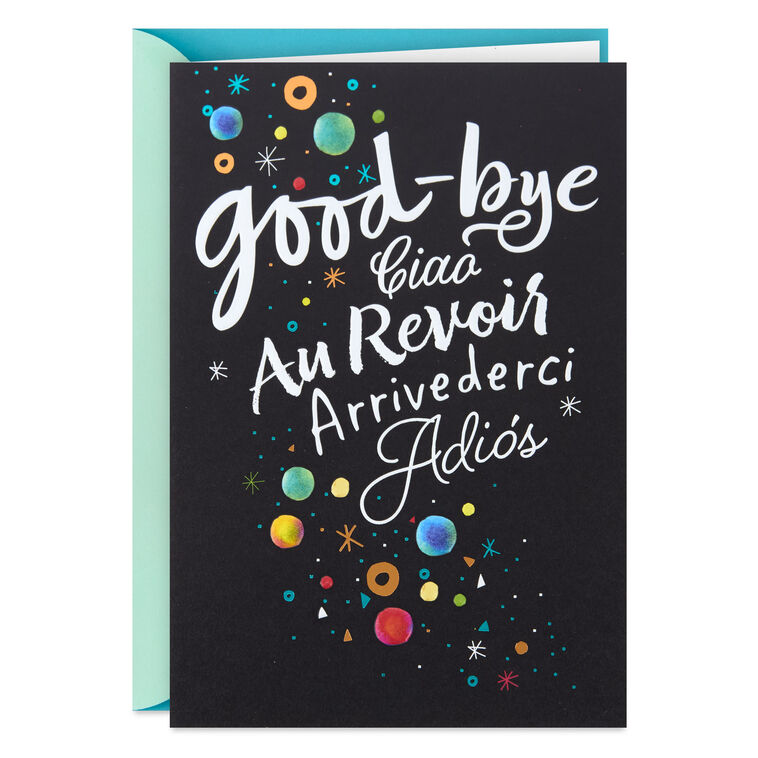 hallmark You'll Be Missed in Any Language Goodbye Card