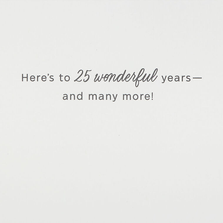 Hallmark You Love Each Other With Everything 25th Anniversary Card