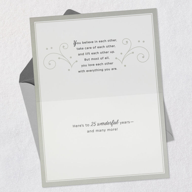 Hallmark You Love Each Other With Everything 25th Anniversary Card