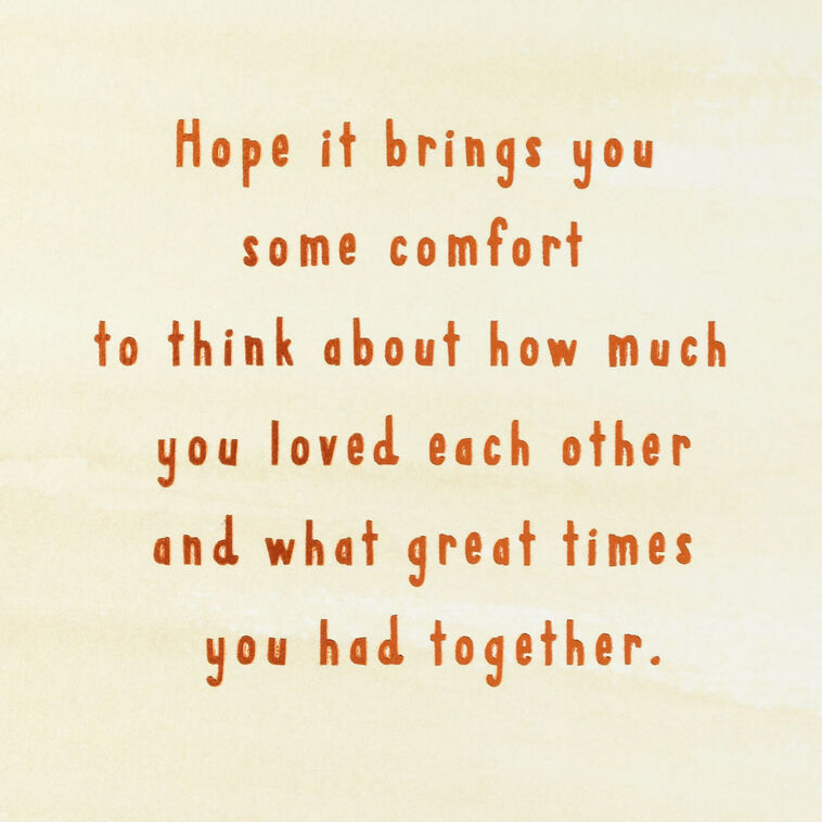 Hallmark You Loved Each Other So Much Sympathy Card For Loss Of Pet