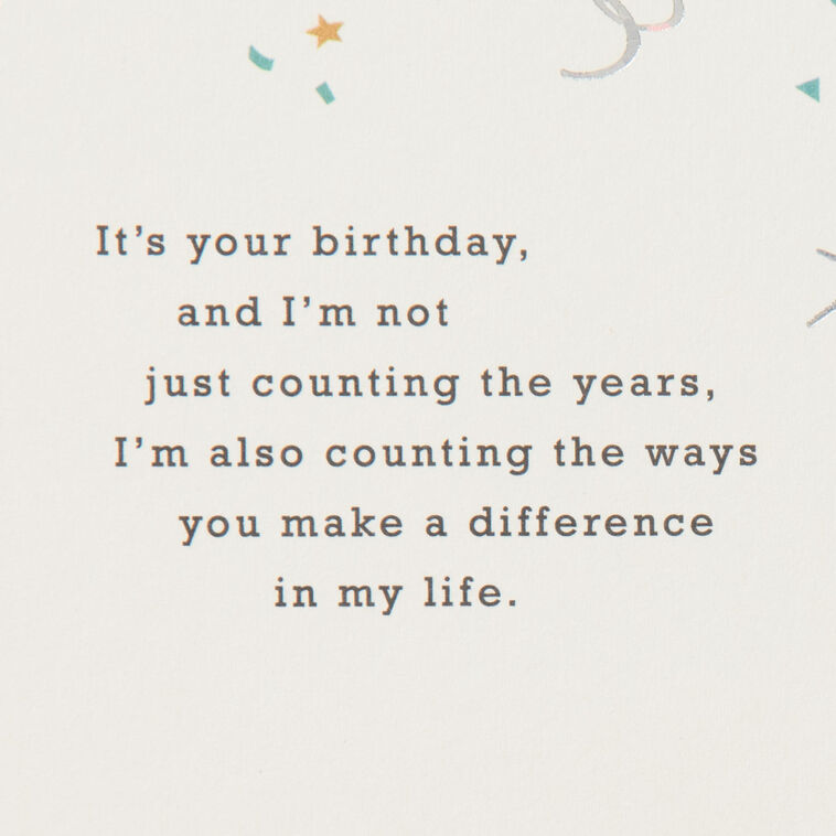 Hallmark You Make A Difference In My Life Birthday Card For Dad