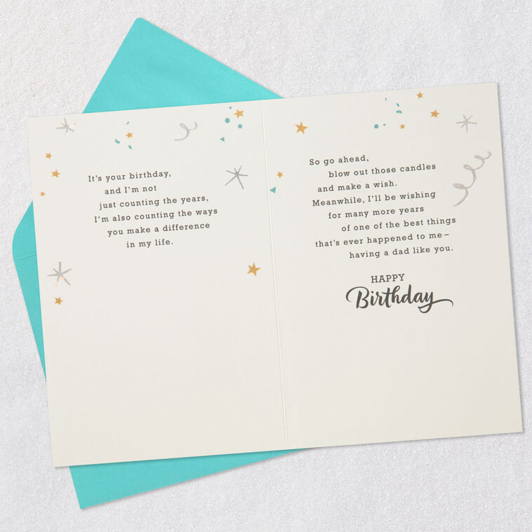 Hallmark You Make A Difference In My Life Birthday Card For Dad