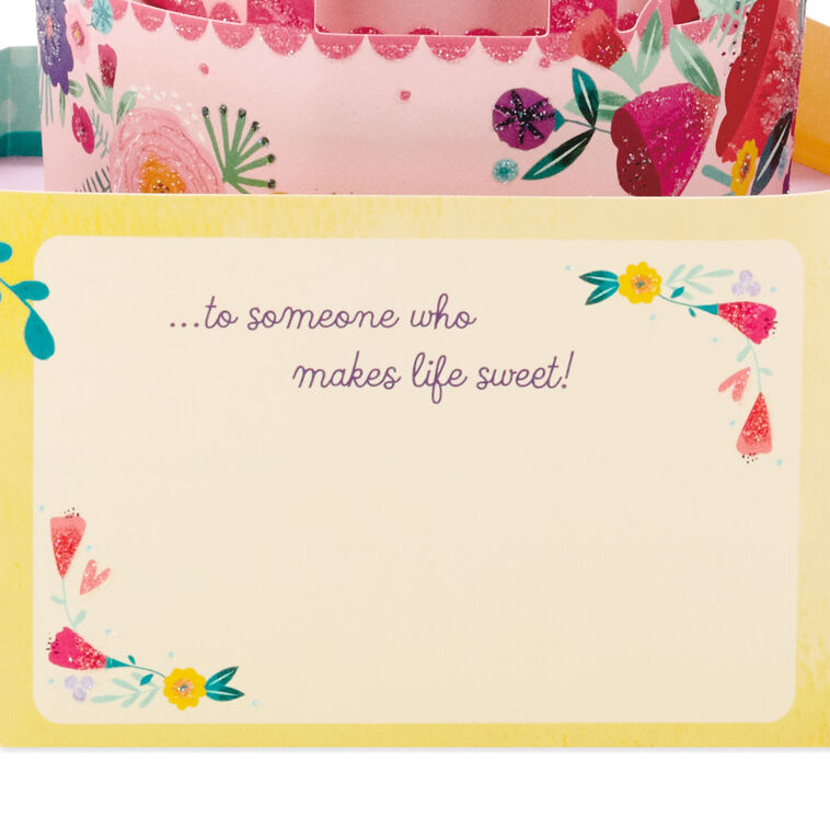Hallmark You Make Life Sweet 3D Pop-Up Birthday Card