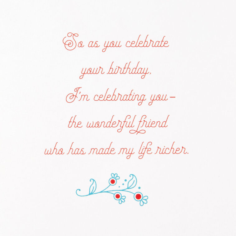 Hallmark You Make My Life Richer Birthday Card For Friend