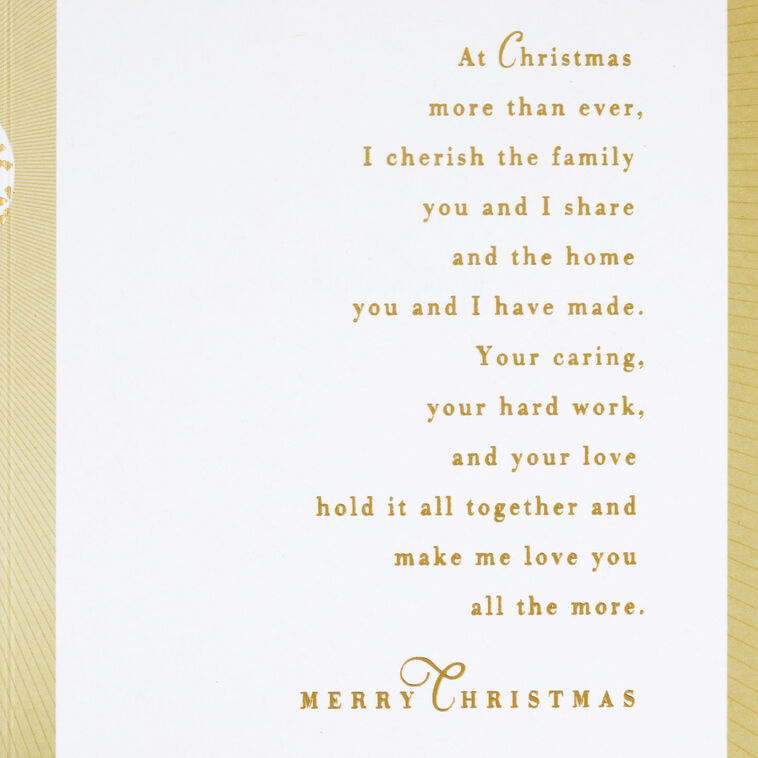 Hallmark You Make Our Family Wonderful Christmas Card For Husband