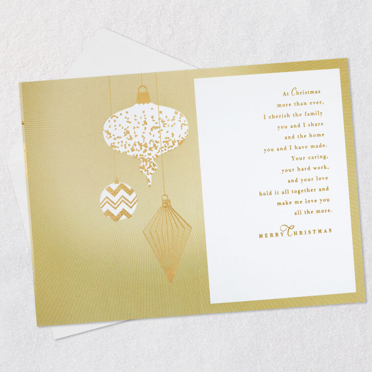 Hallmark You Make Our Family Wonderful Christmas Card For Husband