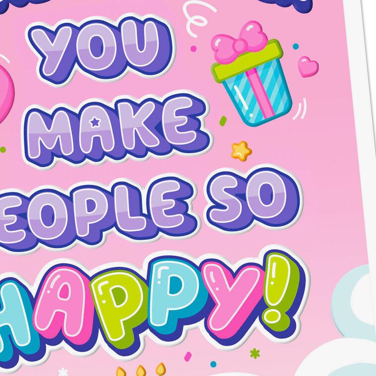 Hallmark You Make People So Happy Birthday Card For Great-Granddaughter
