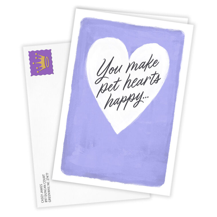 Hallmark You Make Pet Hearts Happy Custom Thank You Card