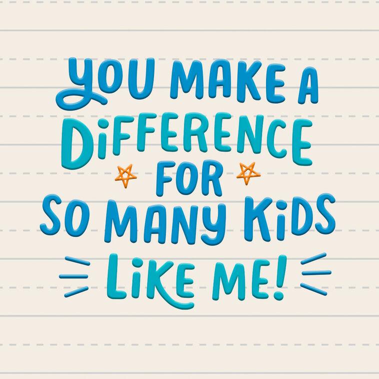 Hallmark You Make School Great Thank You Card From Kids