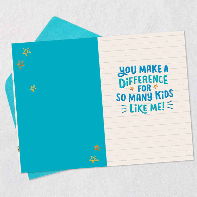 Hallmark You Make School Great Thank You Card From Kids