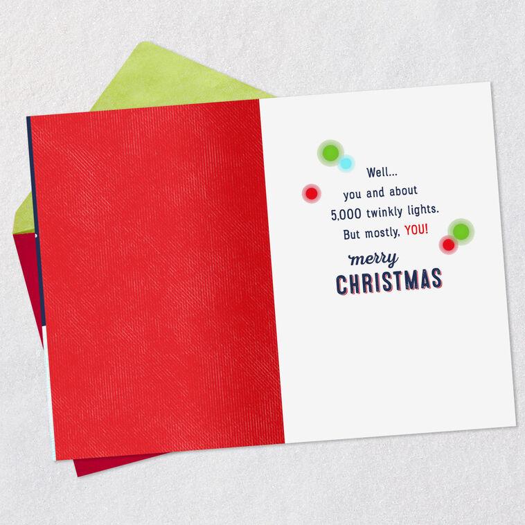 Hallmark You Make The Holidays Extra Bright Christmas Card For Grandson