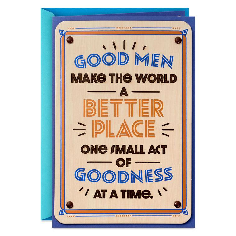 hallmark You Make the World a Better Place Birthday Card for Son