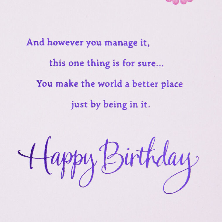 Hallmark You Make The World Better Birthday Card For Friend