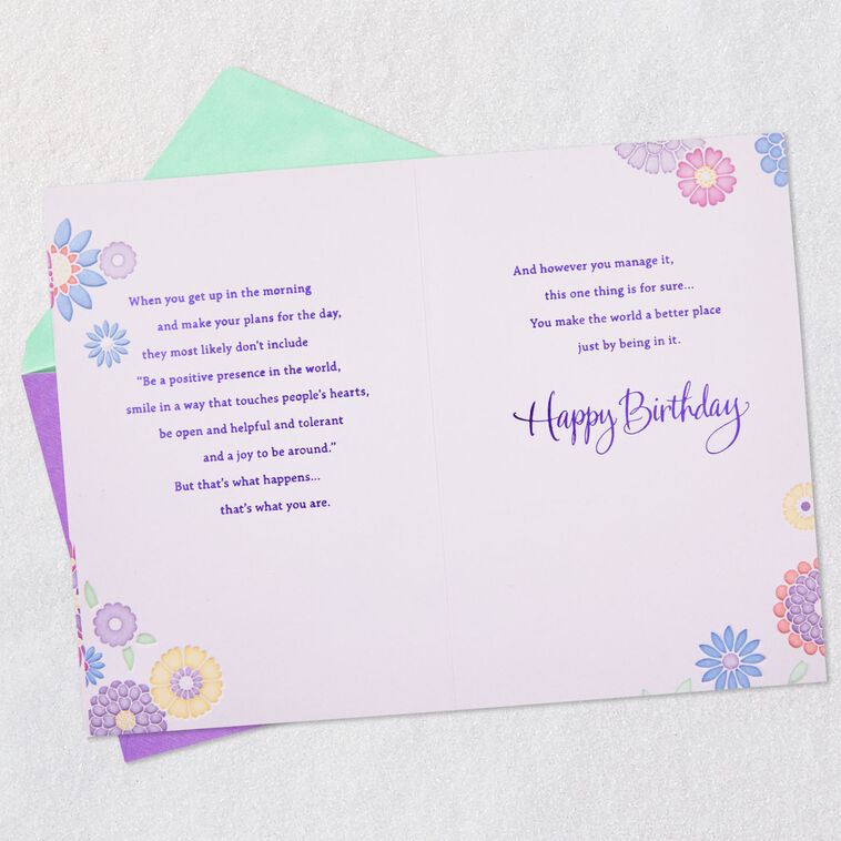 Hallmark You Make The World Better Birthday Card For Friend