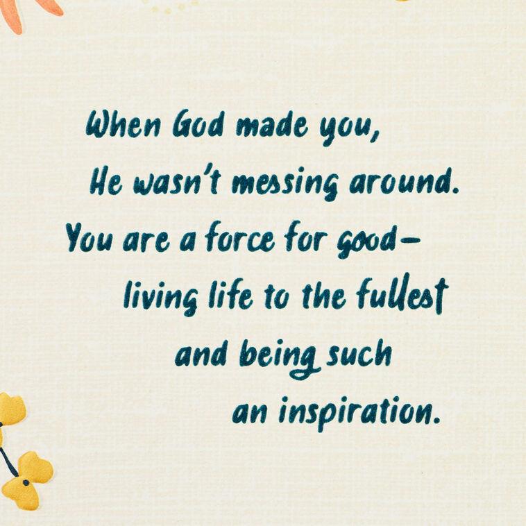 Hallmark You Make The World Brighter Religious Birthday Card For Her