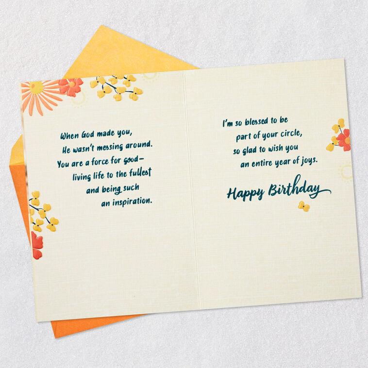 Hallmark You Make The World Brighter Religious Birthday Card For Her