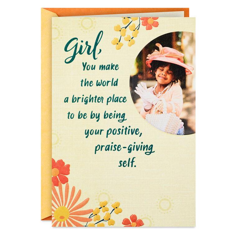 hallmark You Make the World Brighter Religious Birthday Card for Her