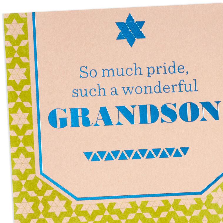 Hallmark You Make Us All So Proud Bar Mitzvah Card For Grandson