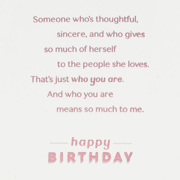 Hallmark You Mean So Much To Me Birthday Card For Sister
