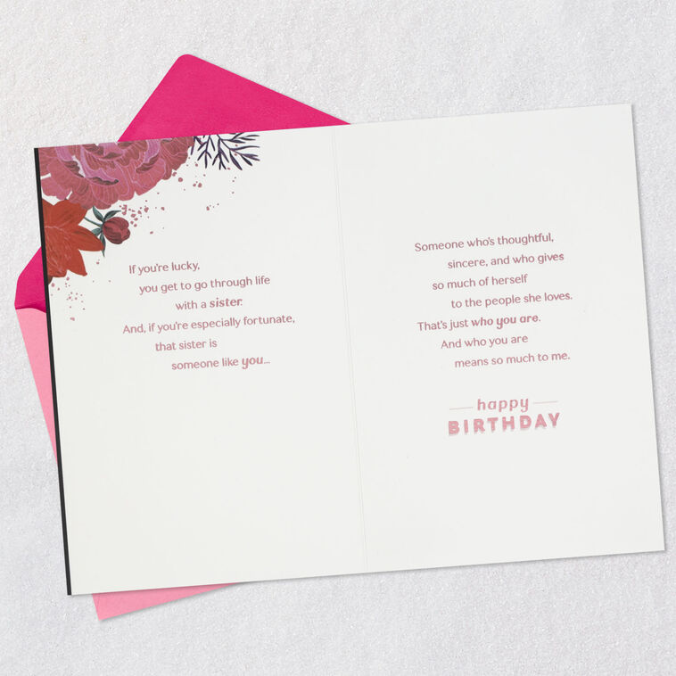 Hallmark You Mean So Much To Me Birthday Card For Sister
