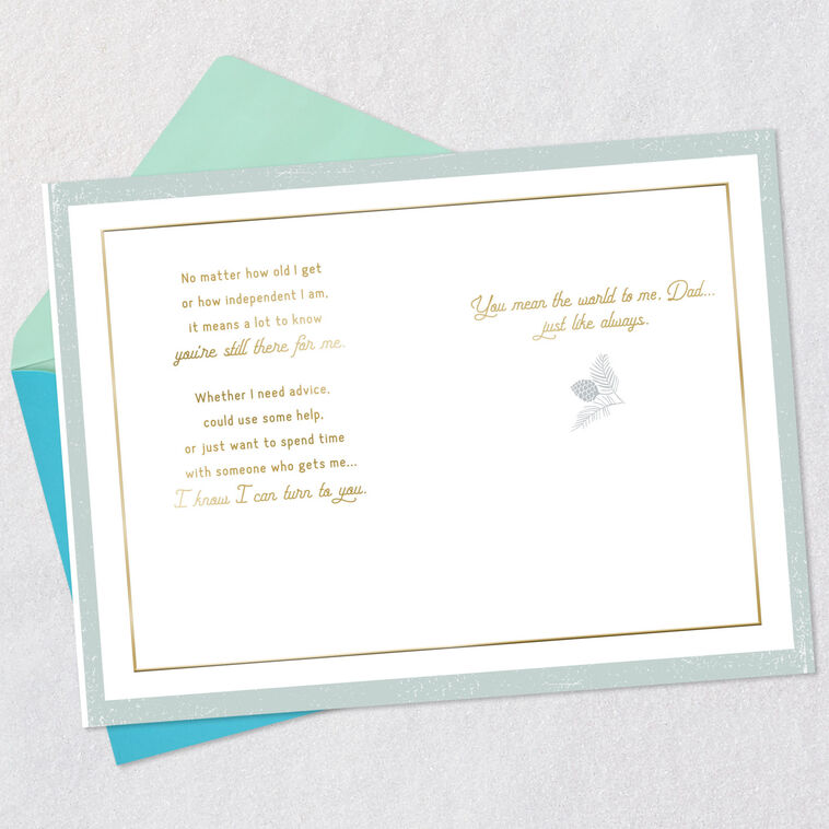Hallmark You Mean The World To Me Christmas Card For Dad From Daughter