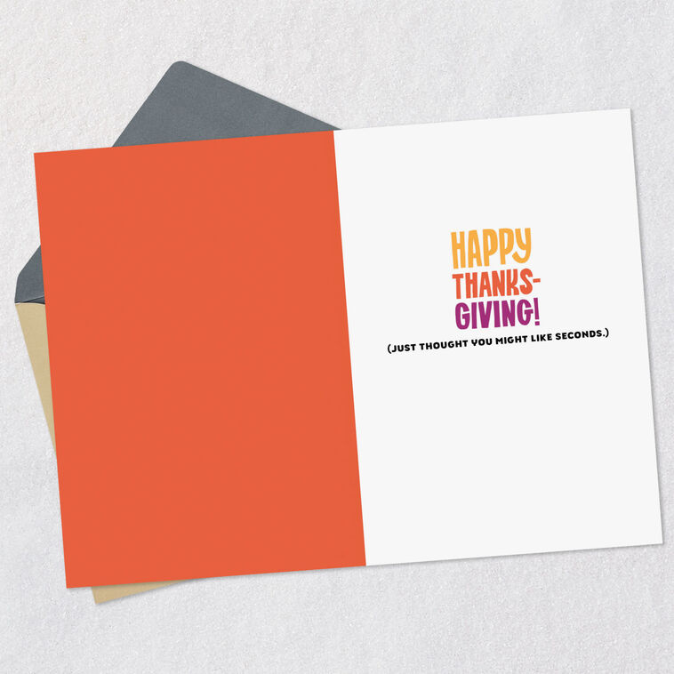 Hallmark You Might Like Seconds Funny Thanksgiving Card