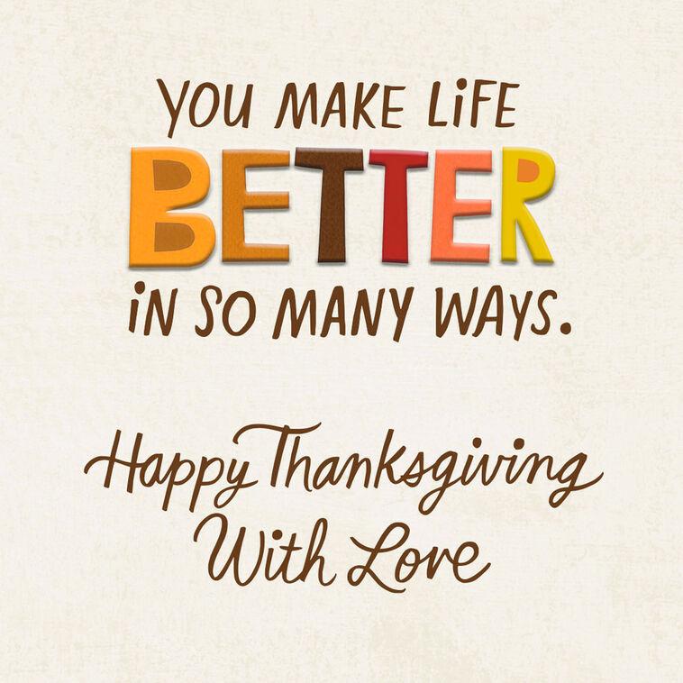 Hallmark You're A Blessing Thanksgiving Card For Both